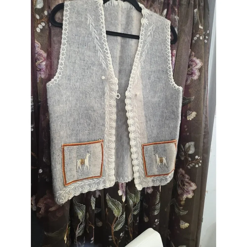 Alpaca Handmade Vest Small/Medium - Picture 4 of 13